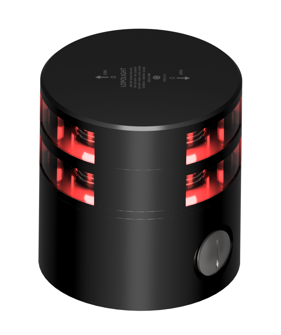 2nm 180° Red,dbl,black w/Conn & Alu-baseCSCD 2nm 180° Red,dbl,black w/Conn & Alu-baseCSCD